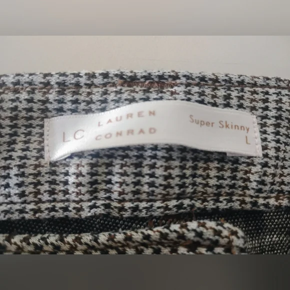 LC Lauren Conrad Black and White Houndstooth Pants - Picture 4 of 6